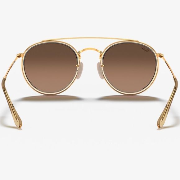 Ray-Ban Gold and Brown Sunglasses - Picture 4 of 16